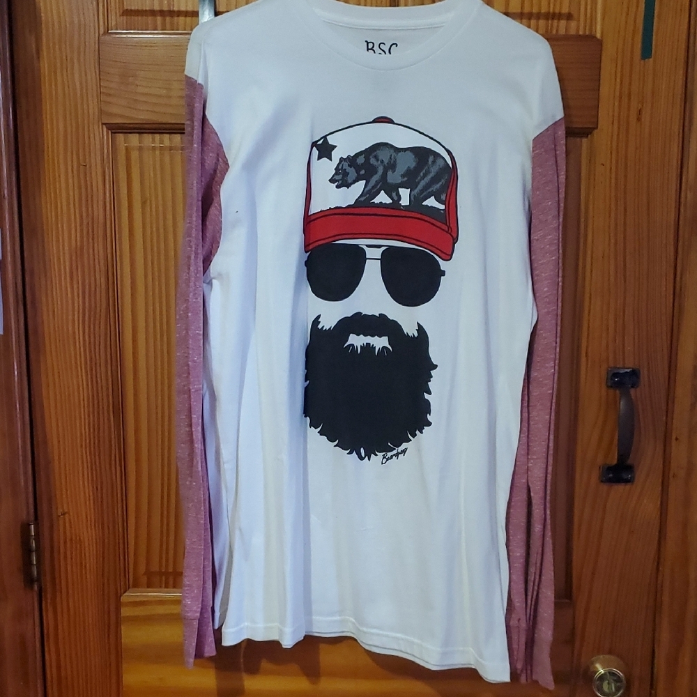 BEARDGANG T-SHIRT by B.S.C. Long Sleeve Shirt LARGE